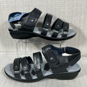 Propet NEW Women's Aurora Wedge Sandal Black Size 8D